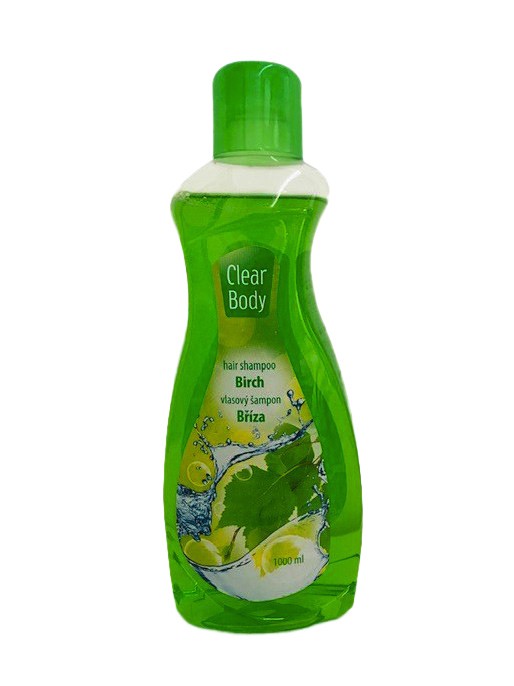Clear Body Šampon Bříza 1l | Kosmetické a dentální výrobky - Vlasové kosmetika - Šampony na vlasy